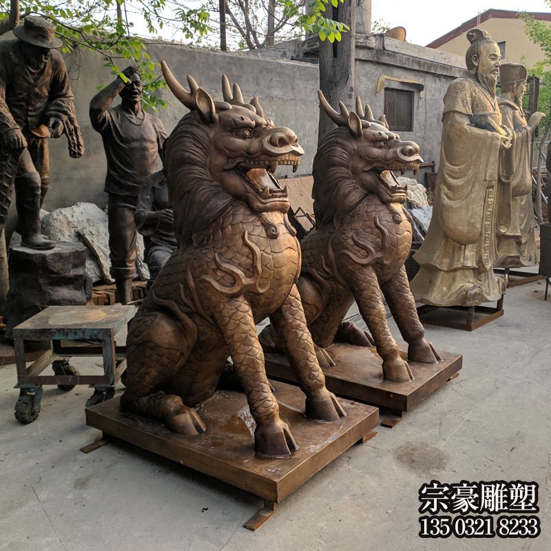 墓地創(chuàng)意鎮(zhèn)宅辟邪神獸麒麟雕塑 墓地創(chuàng)意鎮(zhèn)宅辟邪神獸麒麟雕塑