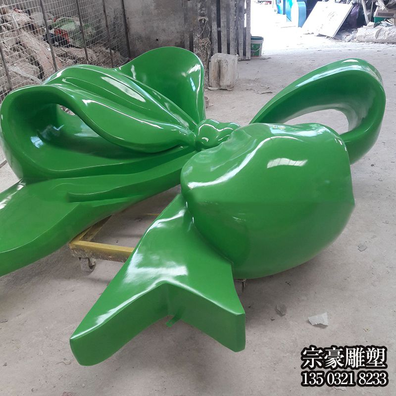 玻璃鋼大型蝴蝶結雕塑